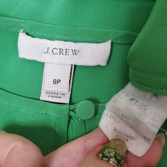 J Crew Flutter Sleeve Keyhole Neckline Top - Picture 5 of 5